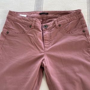 Sisley slim fit pants rose color size 28